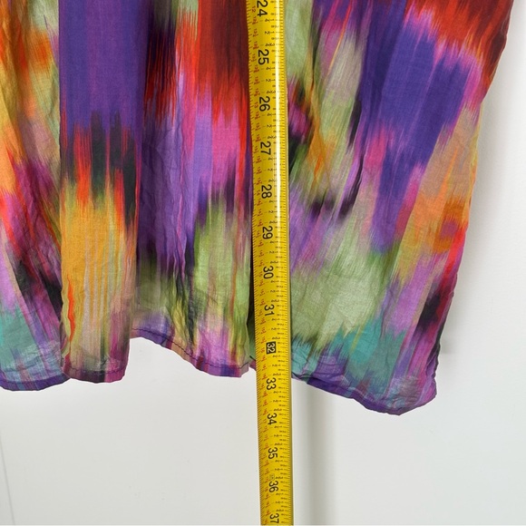 Karlie One-Shoulder Maxi Dress Purple Multicolor Lined - Picture 8 of 14